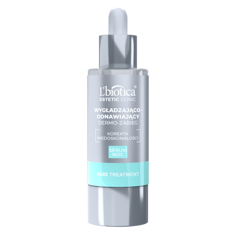 L'biotica Dermo-zabieg, serum wygładzająco-odnawiające na noc, 30 ml