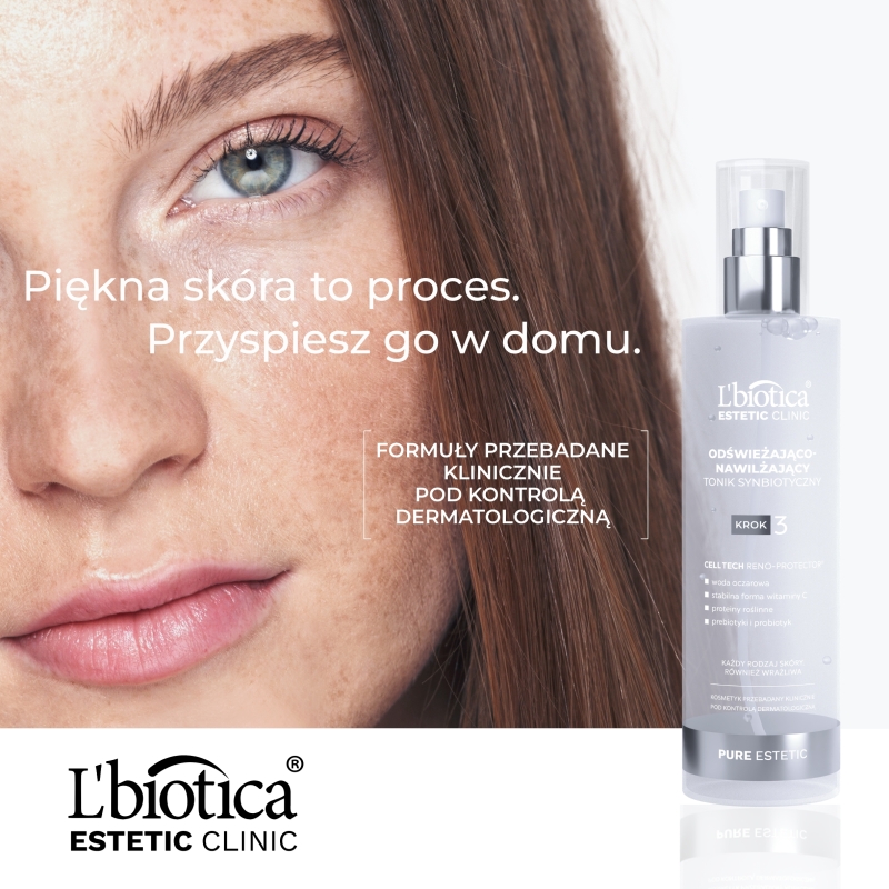 L'biotica, tonik odświeżająco-nawilżający, 200 ml