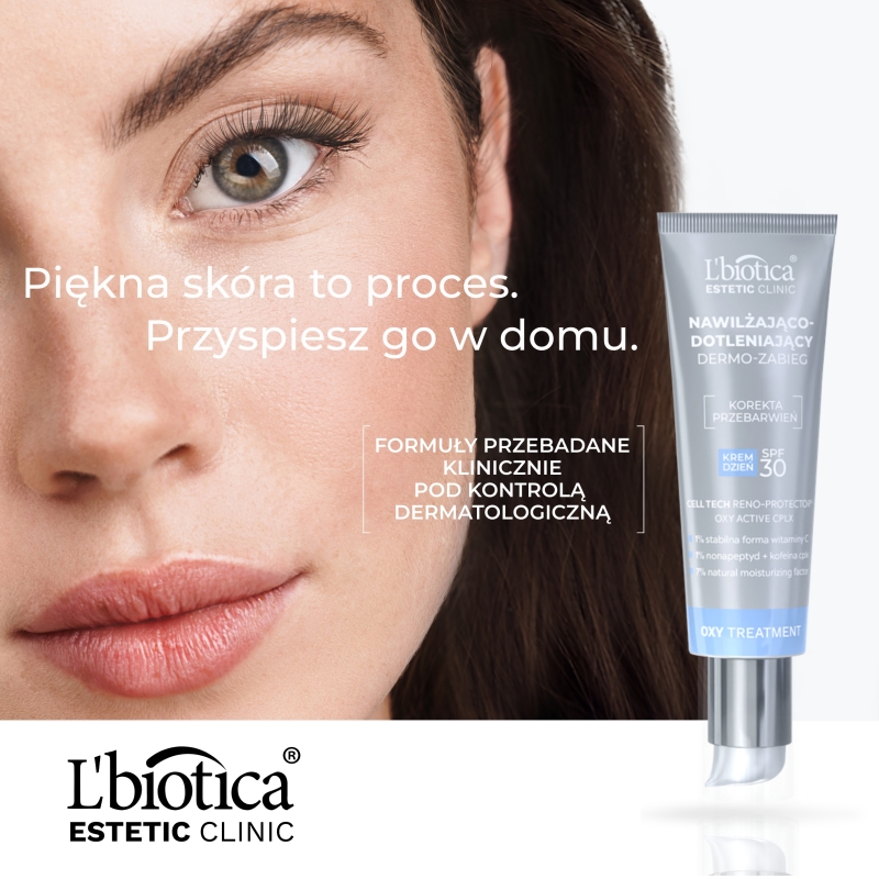 L'biotica Estetic Clinic, krem nawilżająco-dotleniający na dzień, SPF 30, 35 ml