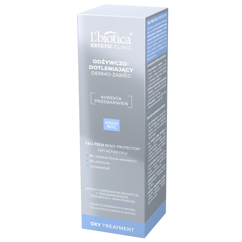 L'biotica Dermo-zabieg, krem odżywczo-dotleniający na noc, 35 ml