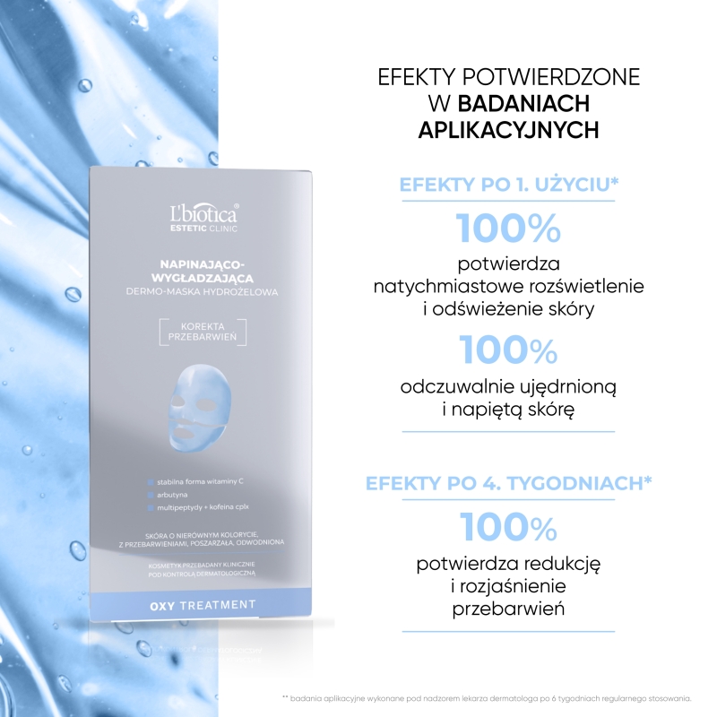 L'biotica, dermo-maska hydrożelowa napinająco-wygładzająca, 1 szt.