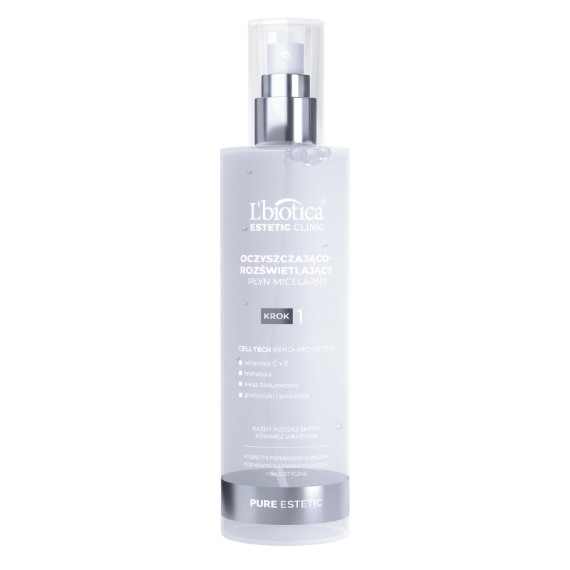 L'biotica, płyn mirelarny oczyszczarjąco-rozświetlający, 200 ml