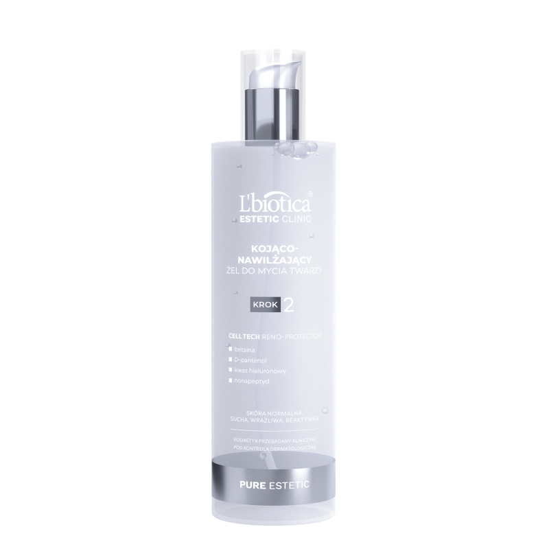 L'biotica, żel kojąco-nawilżająco do mycia twarzy, 200 ml