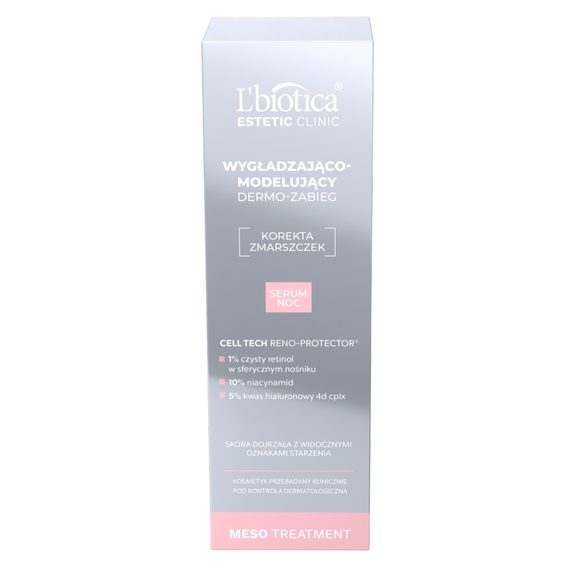 L'biotica Dermo-zabieg, serum wygładzająco-modelujące na noc, 30 ml