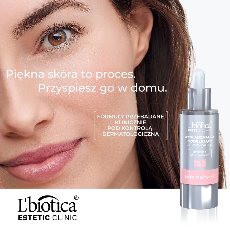 L'biotica Dermo-zabieg, serum wygładzająco-modelujące na noc, 30 ml