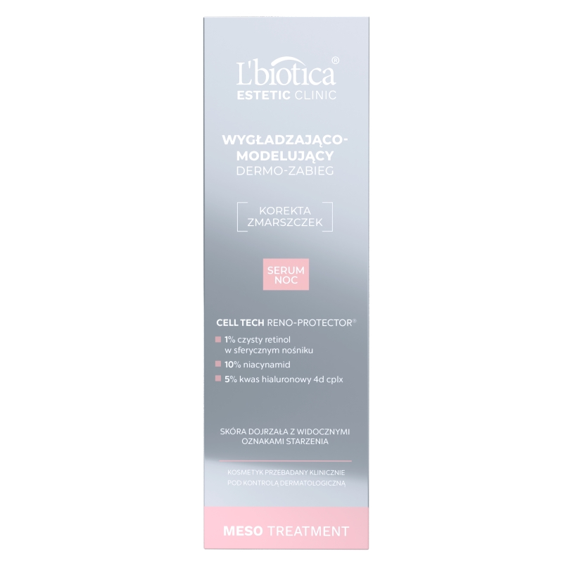 L'biotica Dermo-zabieg, serum wygładzająco-modelujące na noc, 30 ml