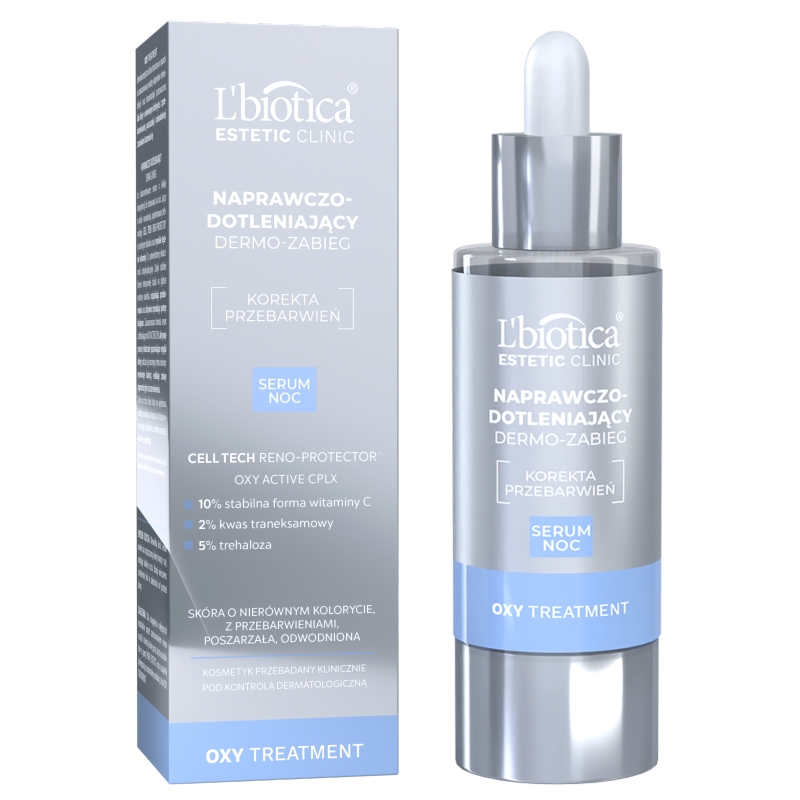 L'biotica Dermo-zabieg, serum naprawczo-dotleniające na noc, 30 ml