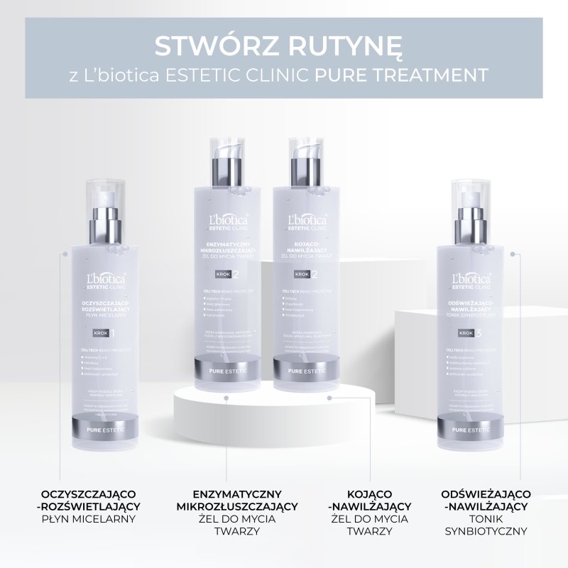 L'biotica, żel enzymatyczny, mikrozłuszczający do mycia twarzy, 200 ml