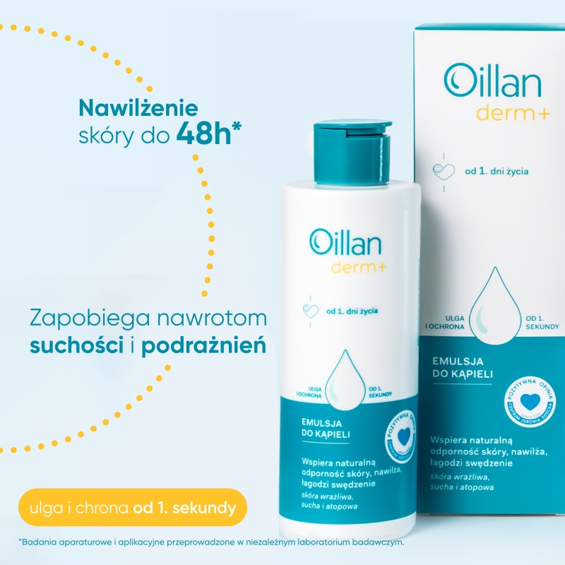 Oillan derm +, emulsja do kąpieli, 200 ml