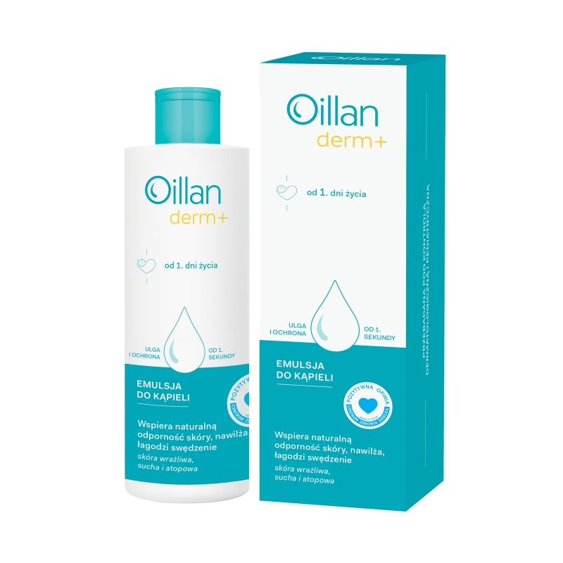 Oillan derm +, emulsja do kąpieli, 200 ml