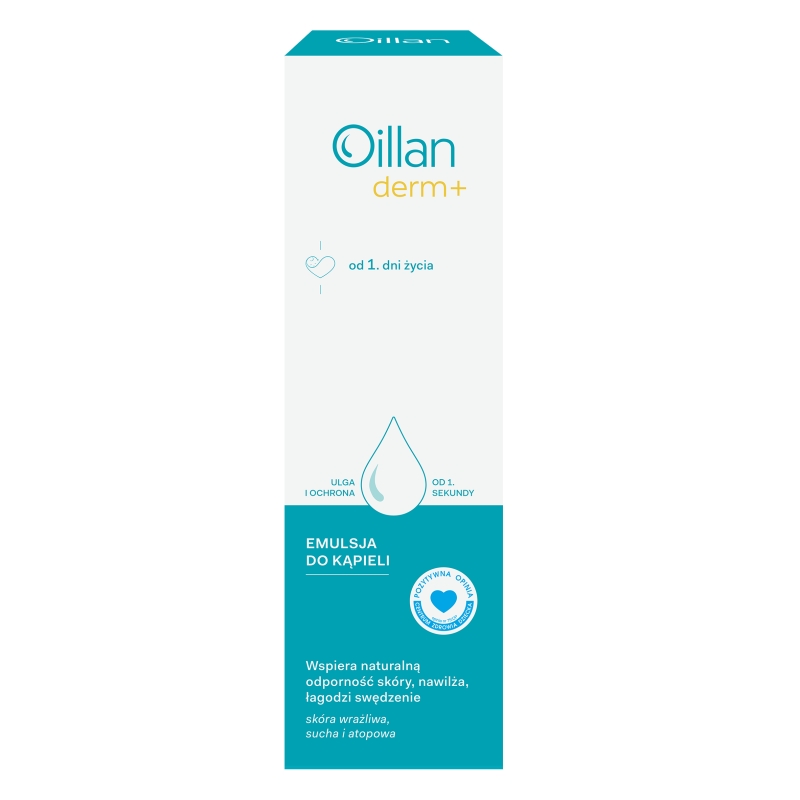 Oillan derm +, emulsja do kąpieli, 400 ml