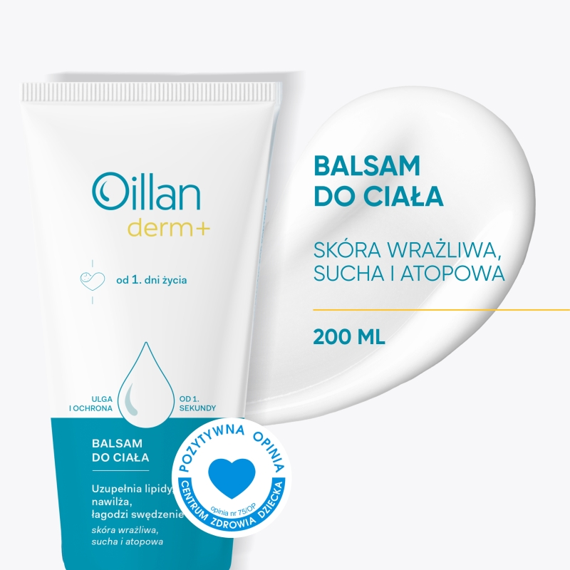 Oillan derm +, balsam do ciała, 200 ml