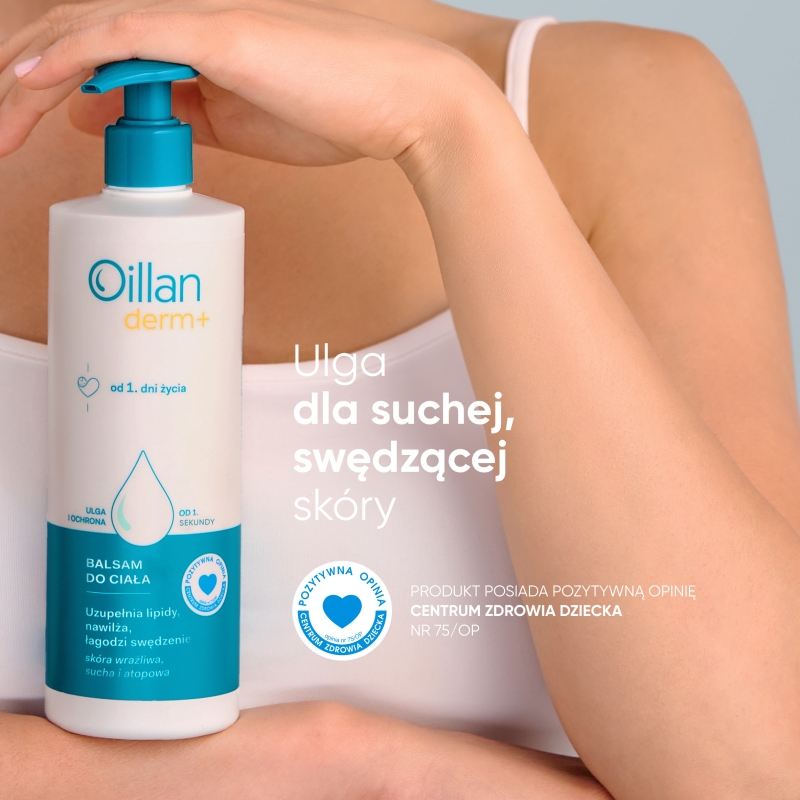 Oillan derm +, balsam do ciała, 400 ml