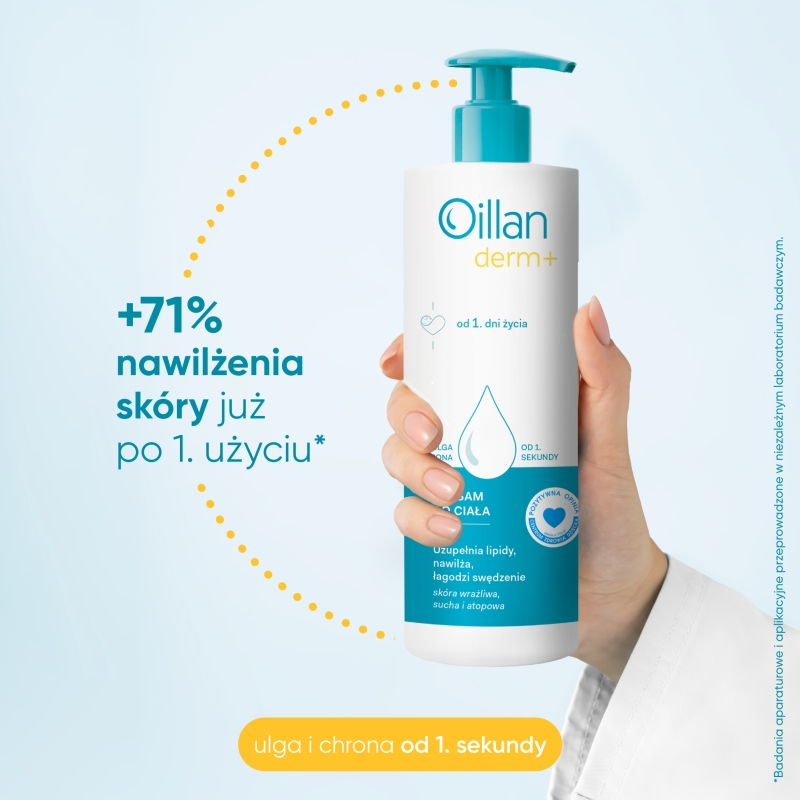 Oillan derm +, balsam do ciała, 400 ml