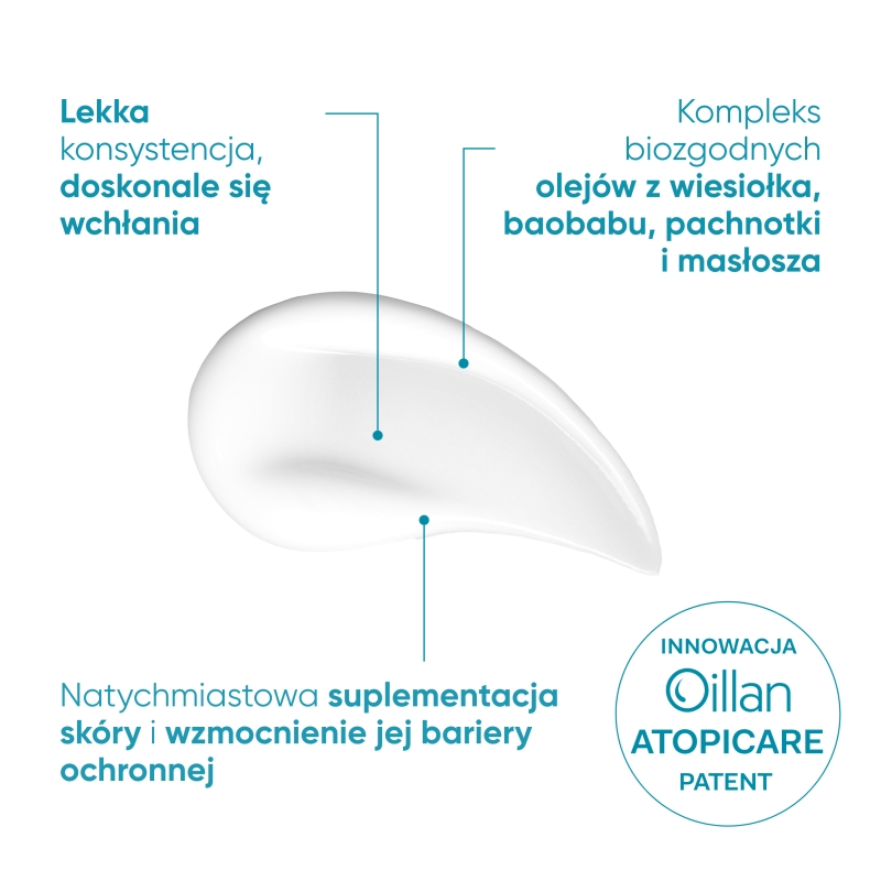 Oillan derm +, balsam do ciała, 400 ml