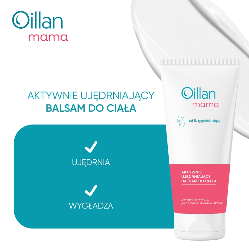 Oillan mama, balsam aktywny, ujędrniający do ciała, 200 ml