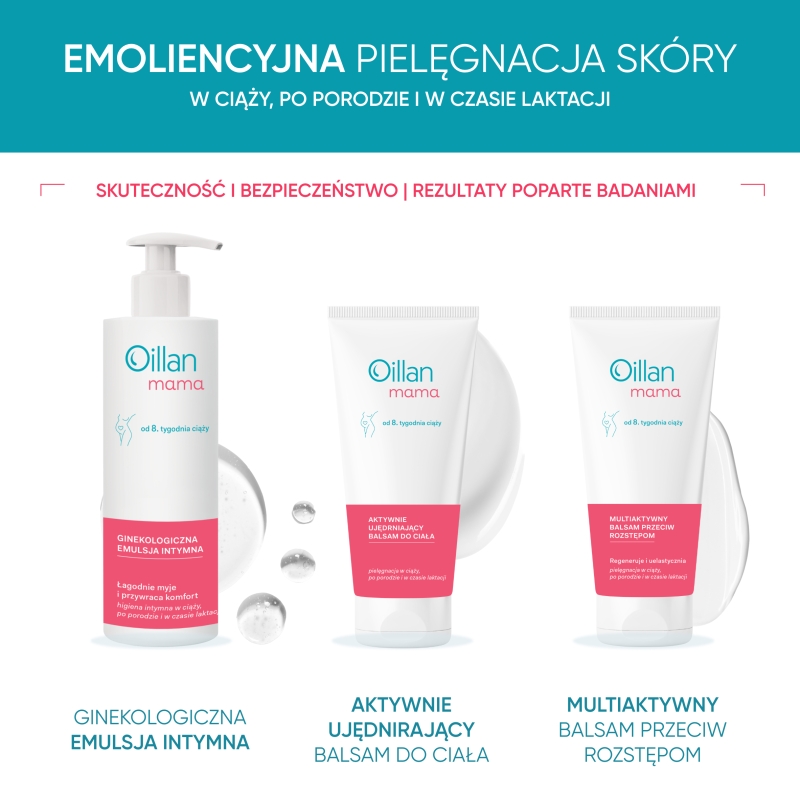 Oillan mama, balsam aktywny, ujędrniający do ciała, 200 ml