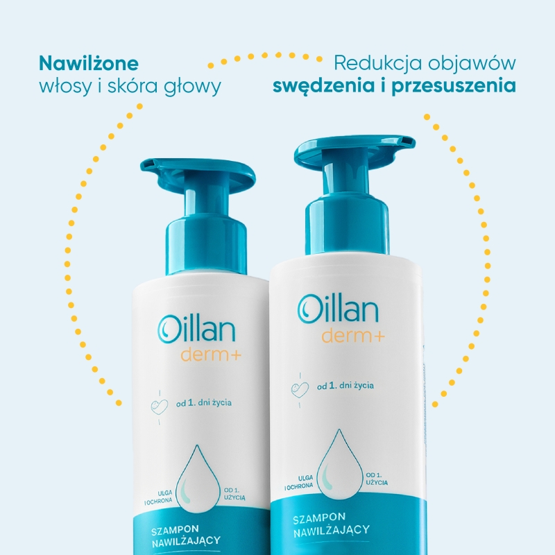 Oillan derm +, szmpon nawilżający, 180 ml
