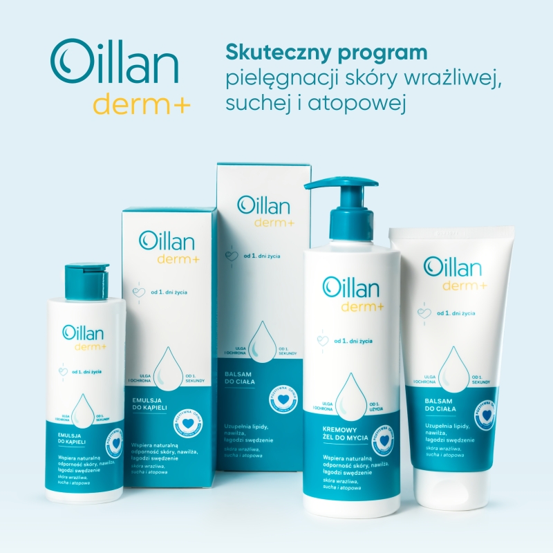 Oillan derm +, szmpon nawilżający, 180 ml