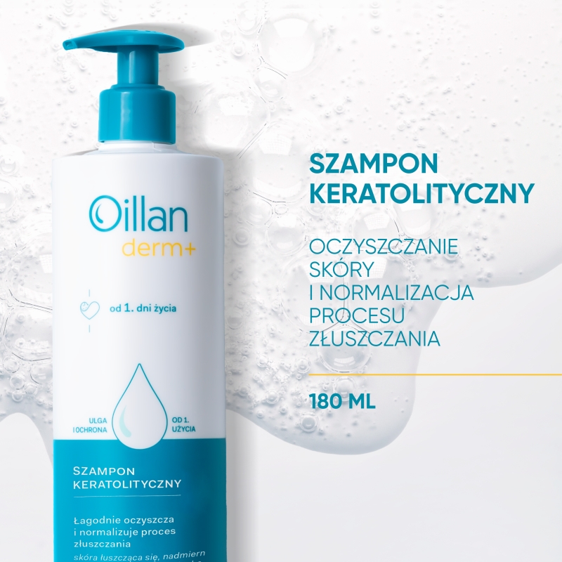 Oillan derm +, szampon keratolityczny, 180 ml