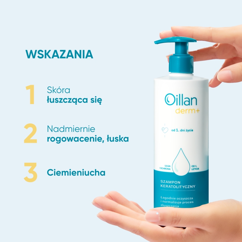 Oillan derm +, szampon keratolityczny, 180 ml
