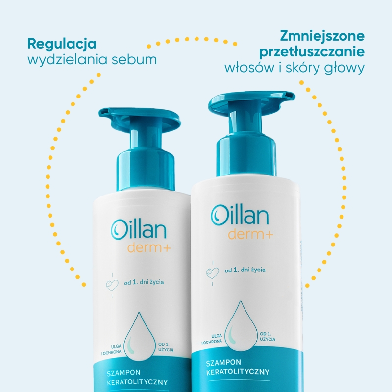 Oillan derm +, szampon keratolityczny, 180 ml