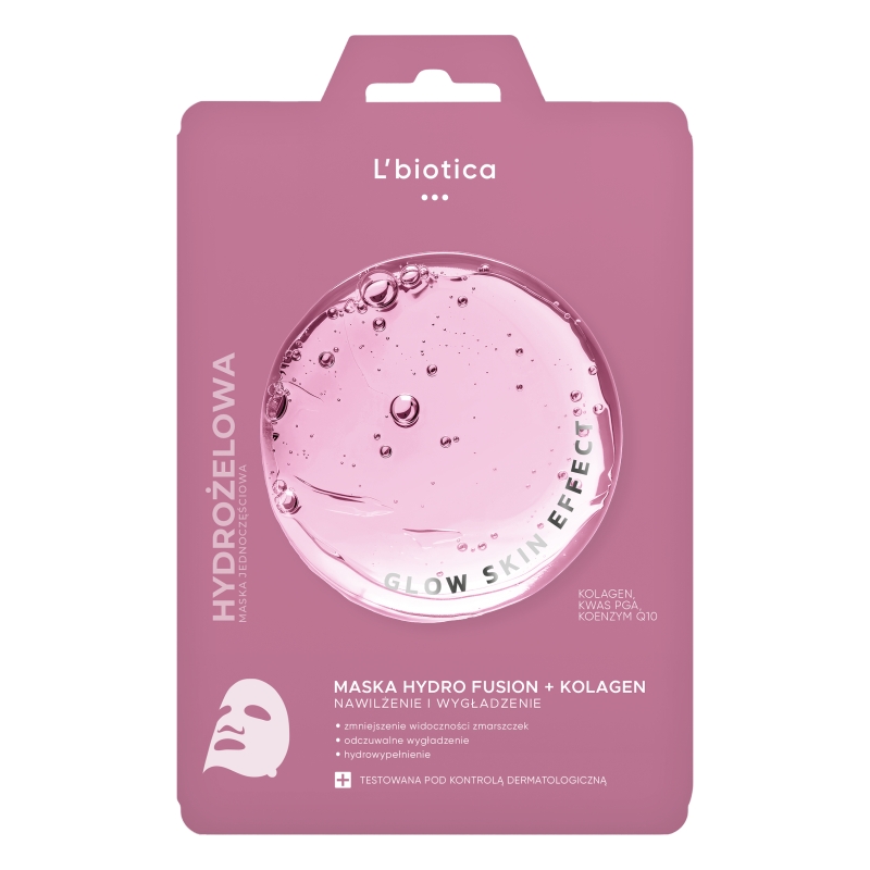L'biotica PGA Hydro Fusion , hydrożelowa maska, 1 szt.