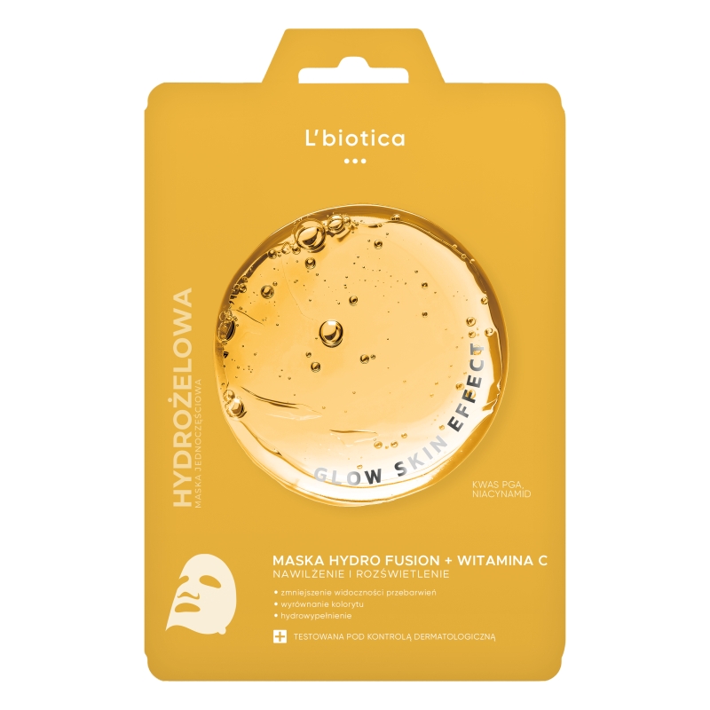 L'Biotica Phf + Witamina C hydrożelowa maska, 1 szt.