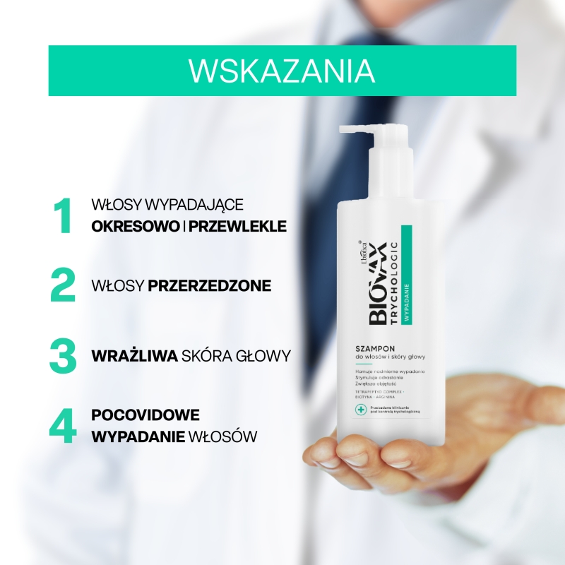 BIOVAX Trychologic Wypadanie, szampon, 200 ml