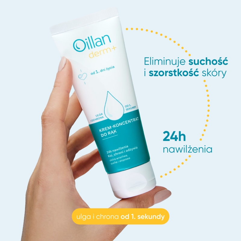Oillan derm +,  Krem-koncentrat do rąk, 75 ml