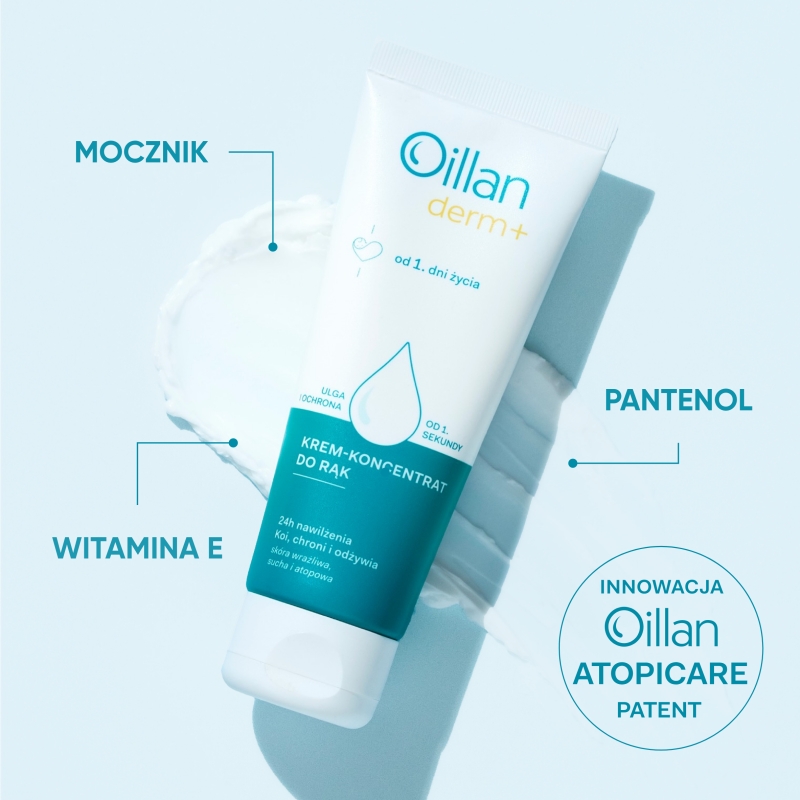 Oillan derm +,  Krem-koncentrat do rąk, 75 ml