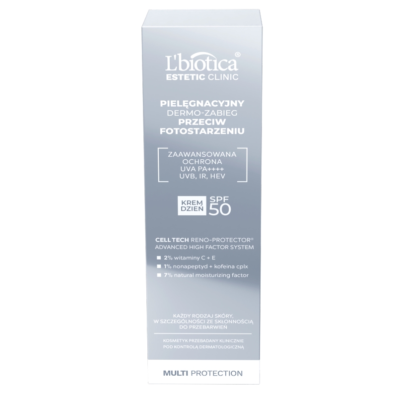 L'biotica Dermo-zabieg, krem na dzień przeciw fotostarzeniu, SPF 50, 35 ml