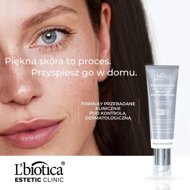 L'biotica Dermo-zabieg, krem na dzień przeciw fotostarzeniu, SPF 50, 35 ml