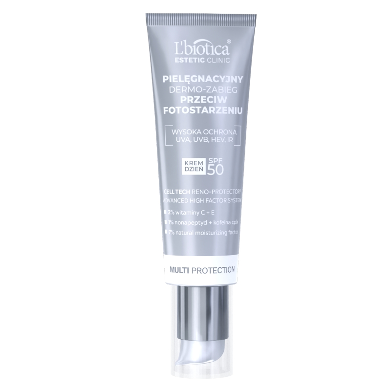 L'biotica Dermo-zabieg, krem na dzień przeciw fotostarzeniu, SPF 50, 35 ml
