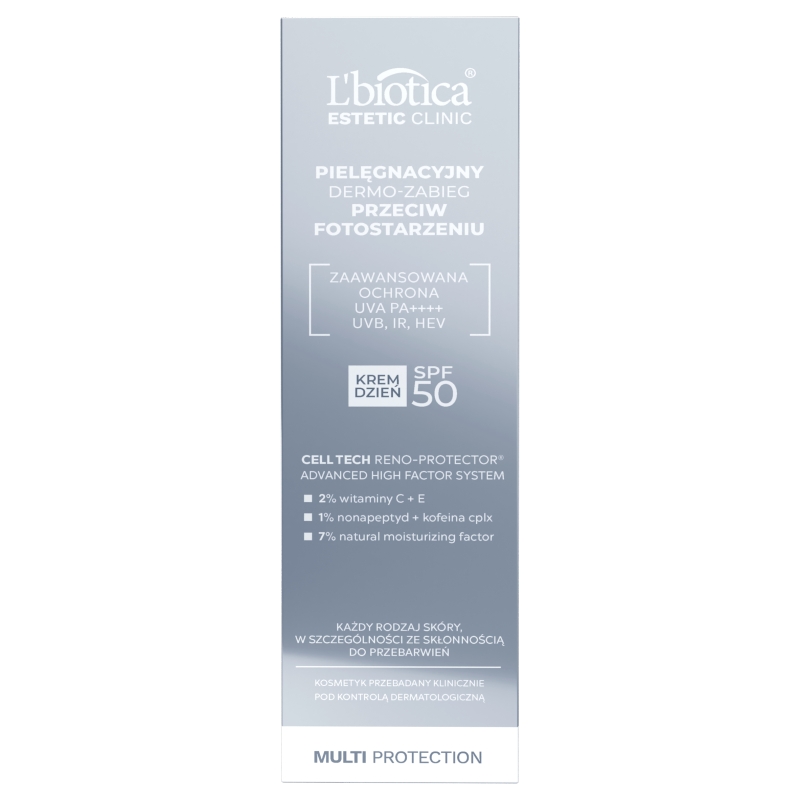 L'biotica Dermo-zabieg, krem na dzień przeciw fotostarzeniu, SPF 50, 35 ml