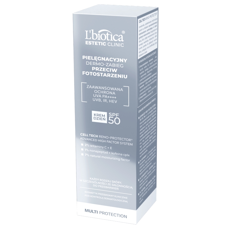 L'biotica Dermo-zabieg, krem na dzień przeciw fotostarzeniu, SPF 50, 35 ml