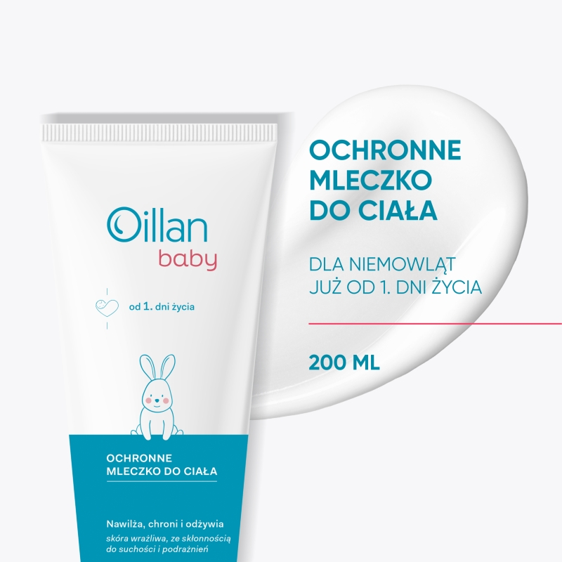 Oillan baby, mleczko ochronne do ciała, 200 ml