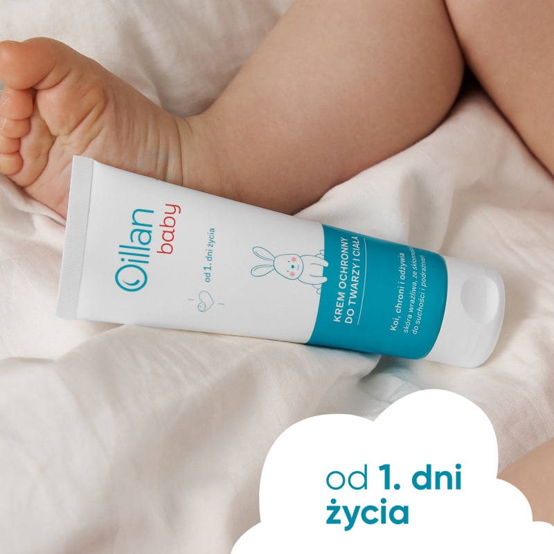 Oillan baby, krem ochronny do twarzy i ciała, 75 ml