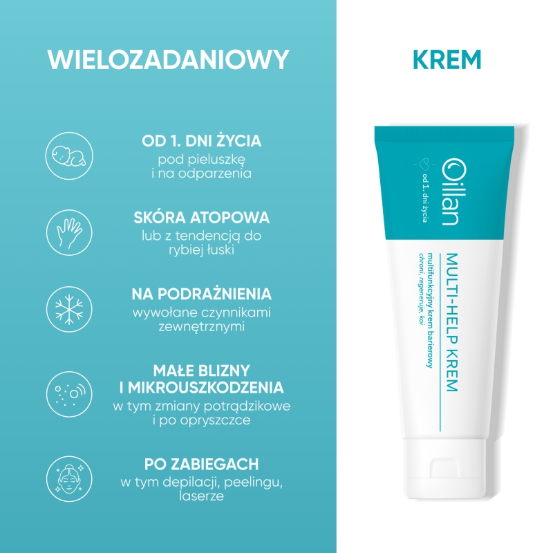 Oillan Multi-Help, krem barierowy, multifunkcyjny, 50 ml