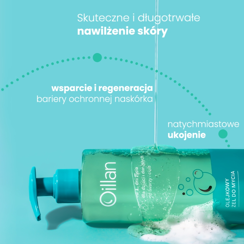 Oillan, żel myjący olejkowy, 750 ml