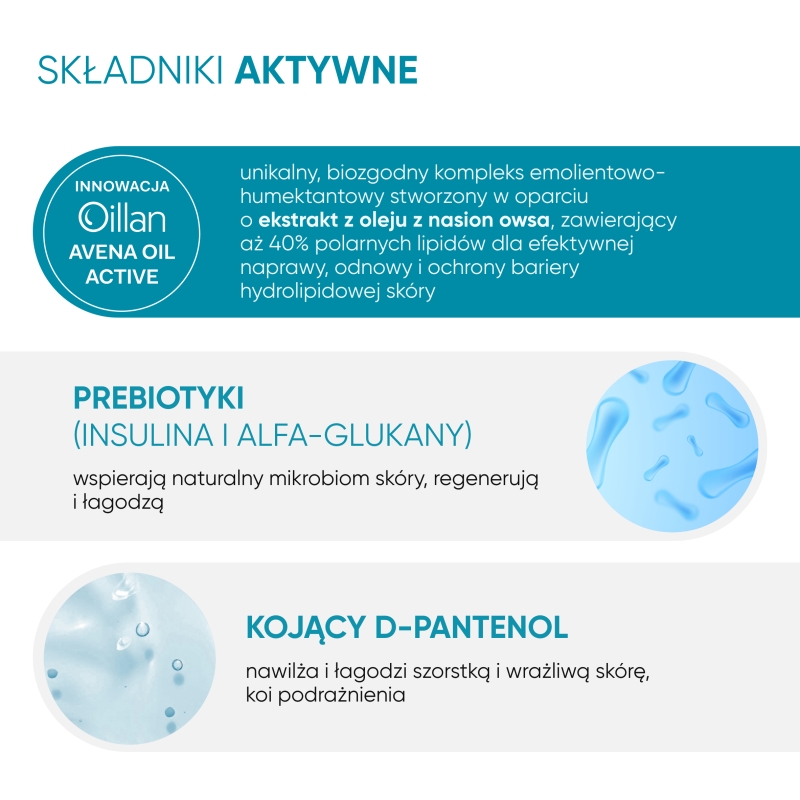 Oillan, pianka nawilżająca do mycia 3w1, 200 ml