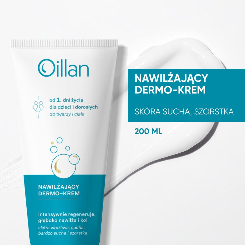 Oillan, dermo-krem nawilżający, 200 ml