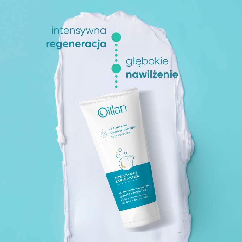 Oillan, dermo-krem nawilżający, 200 ml