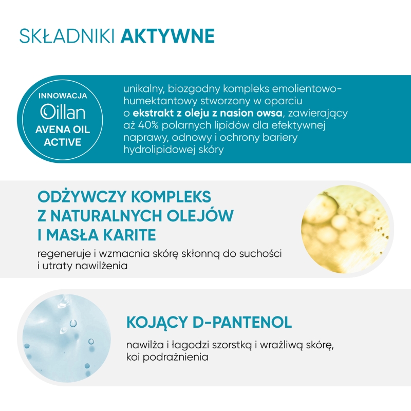 Oillan, dermo-krem nawilżający, 200 ml