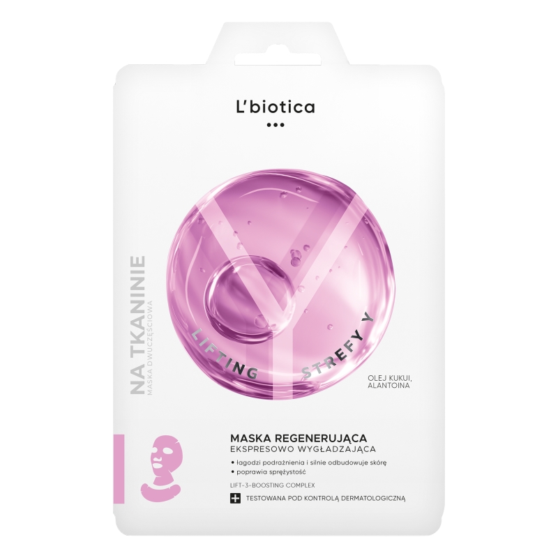 L'biotica, maska regenerująco-wygładzająca na twarz, szyję i dekolt, 1 szt.