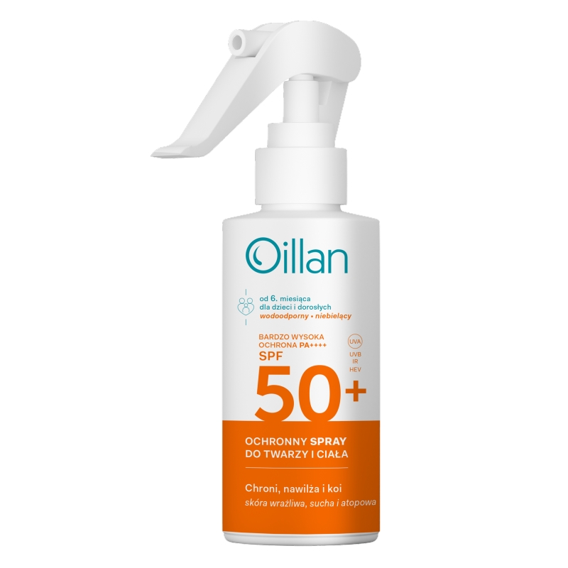 Oillan Dermo-spray przeciwsłoneczny 125ml, dermo-spray przeciwsłoneczny, 125 ml