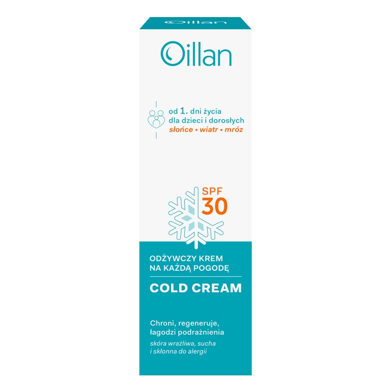 Oillan Cold Cream, krem odżywczy, 30 SPF, 50 ml