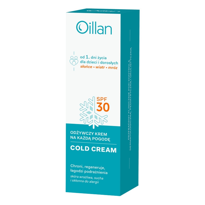 Oillan Cold Cream, krem odżywczy, 30 SPF, 50 ml