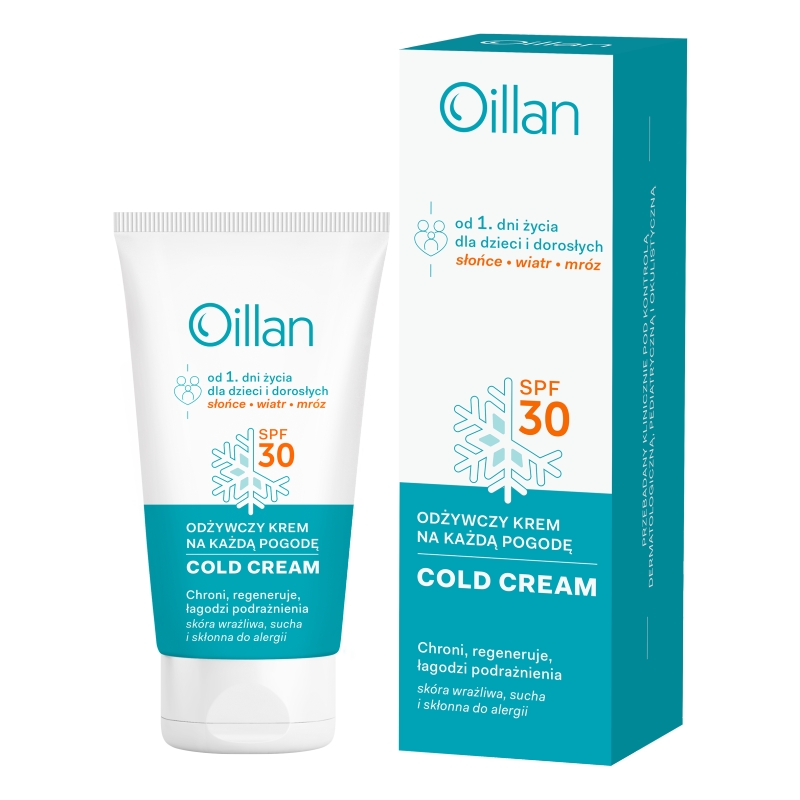 Oillan Cold Cream, krem odżywczy, 30 SPF, 50 ml