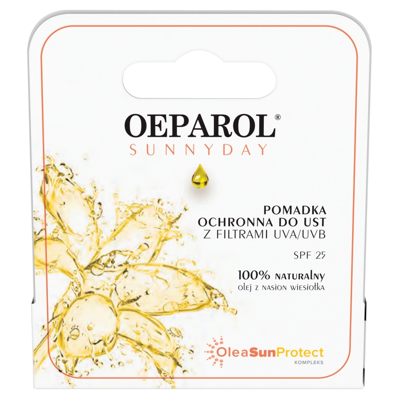 Oeparol Sunnyday , pomadka ochronna do ust z filtrami UVA/UVB SPF 25, 1 szt.